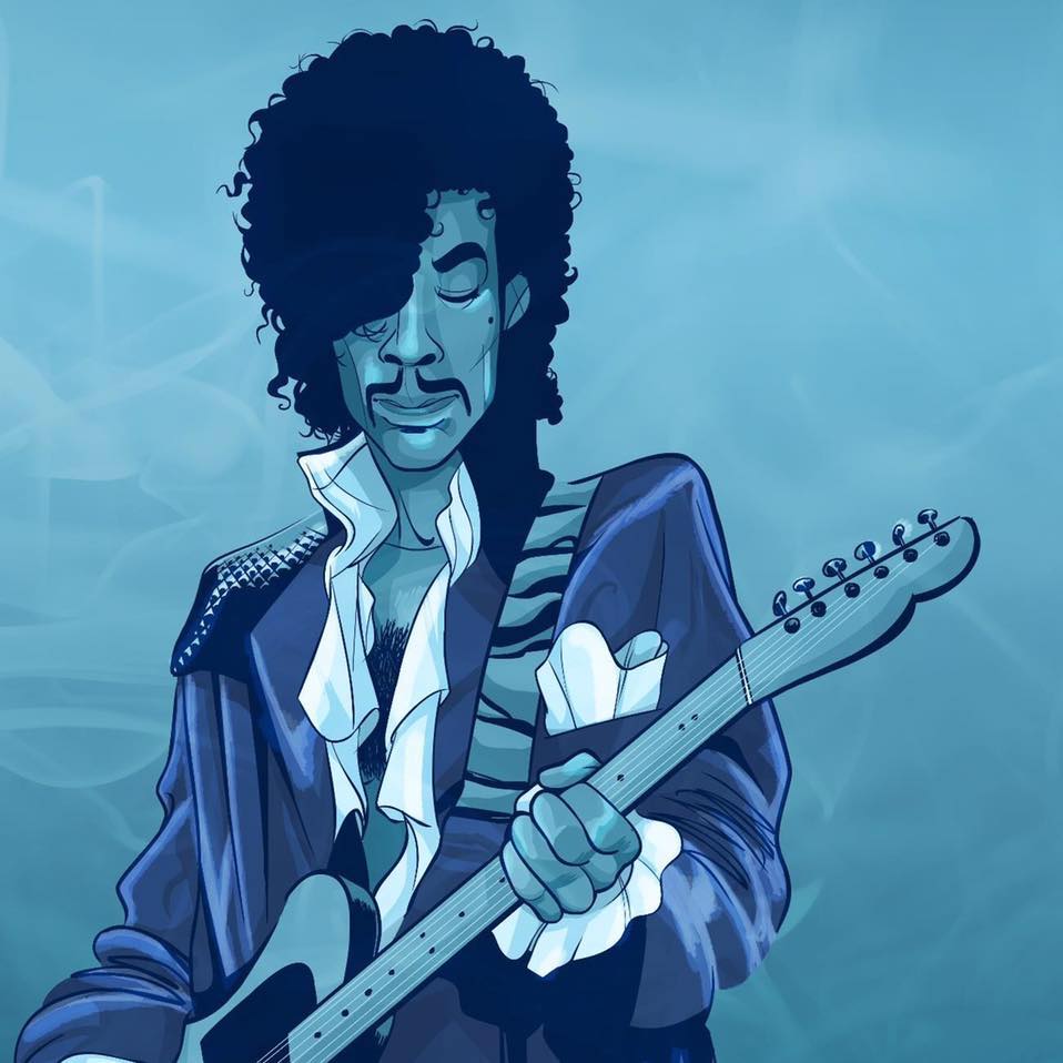 CapRadioNews's tweet photo. Stream Prince's music live from @TheCurrent now: https://t.co/kifuG4apC8 - Art by Lauren Monardo Gramprey. https://t.co/wM2vjHhmHV