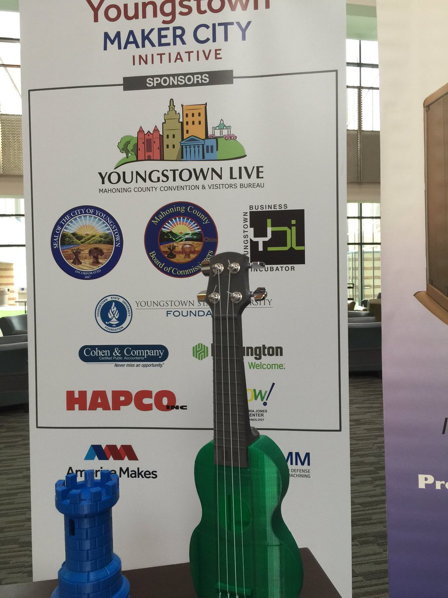 HudsonFasteners's tweet image. Another great day in #Youngstown! #MakerCity Initiative | @ybiTweets @AmericaMakes @Bravura3D @JuggerBot3D #3DPrint