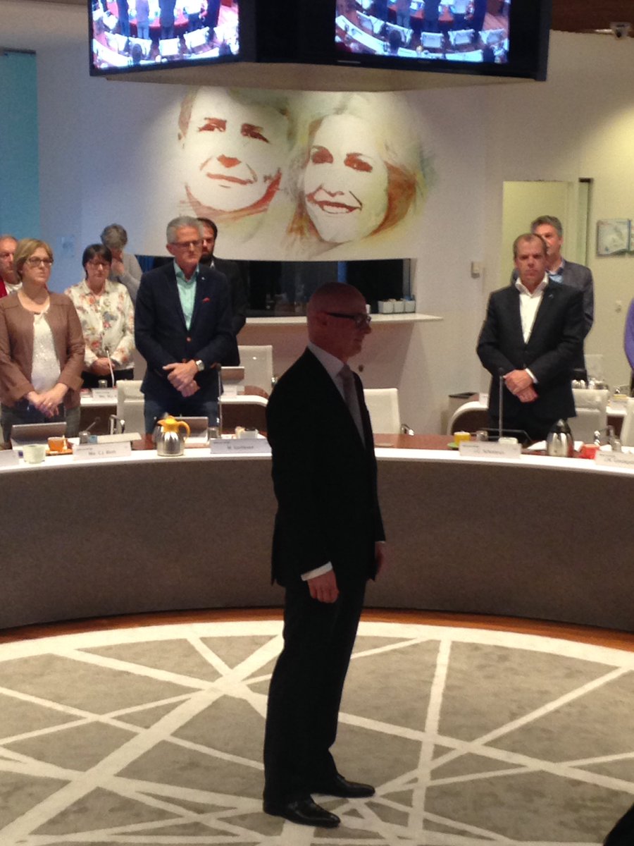 Ed de Leest zojuist geïnstalleerd als wethouder namens D66 in college van gemeente Alphen a/d Rijn!