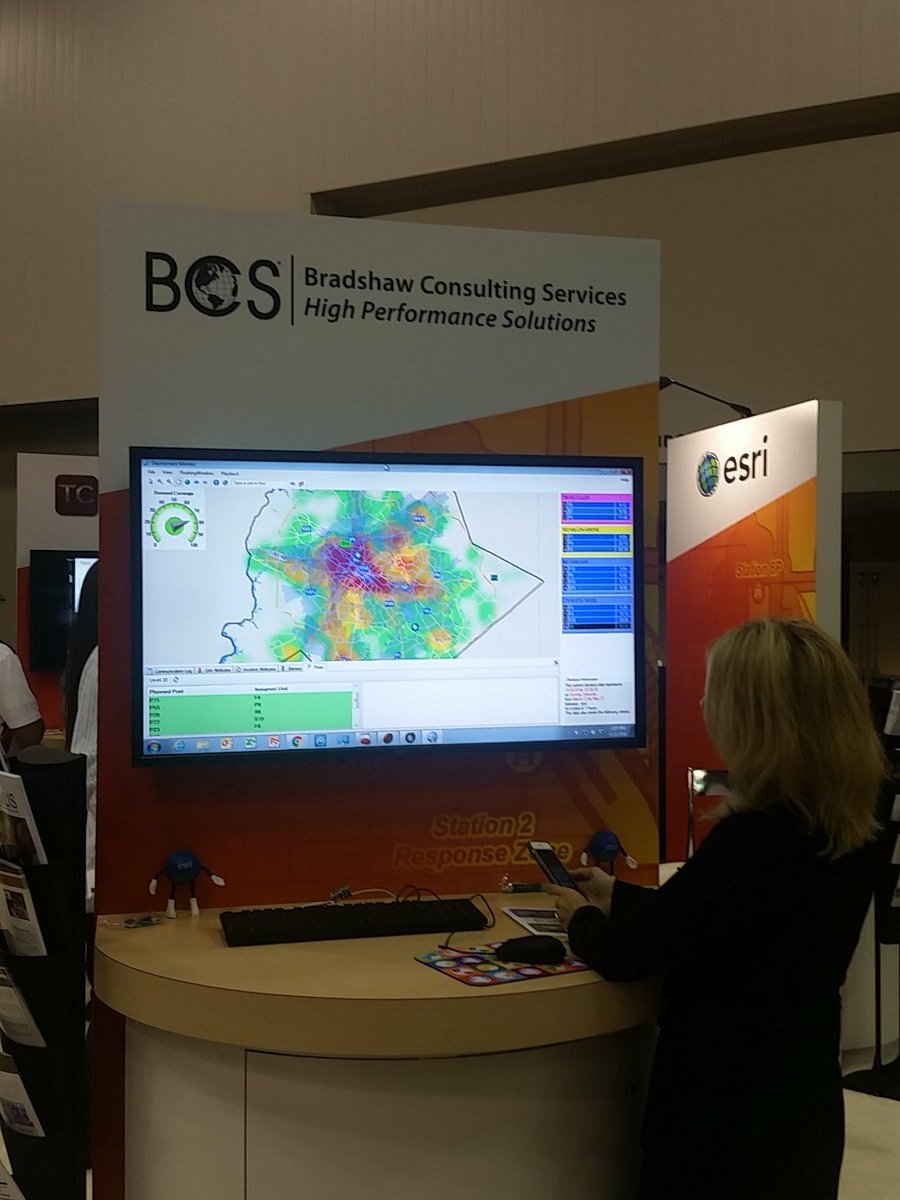 Visit me in the <a href="/Esri/">Esri</a> booth (1400) at #FDIC2016 to learn how #GIS and "closest vehicle dispatch" improves response!