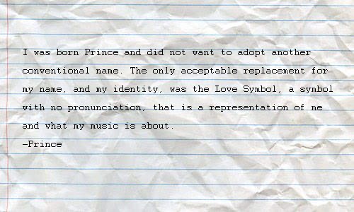 MusicianCrowd's tweet photo. Be true to yourself . R.I.P Prince https://t.co/URhth3CodD