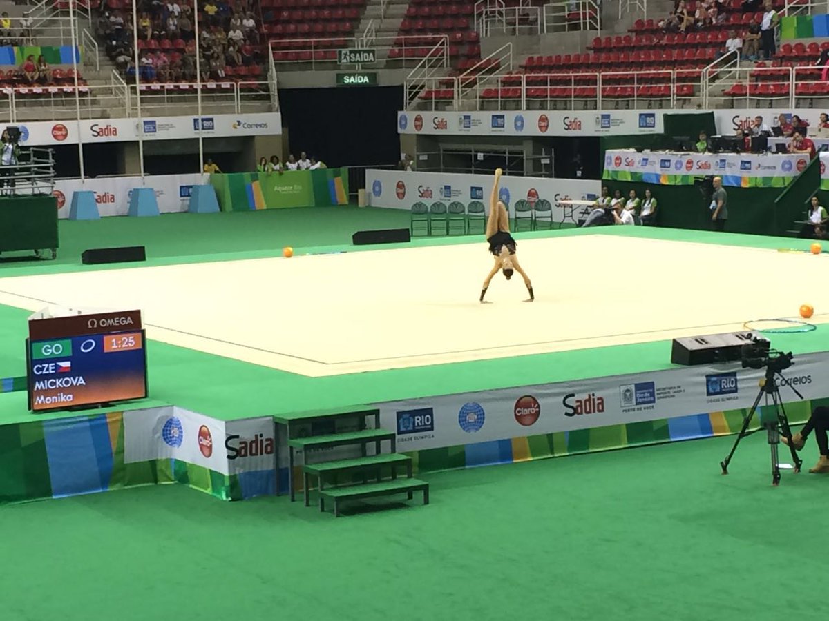 AqueceRio's tweet photo. Monika Michova da #RepúblicaTcheca no #EventoTeste de #Ginástica!  🙃🙃🙃🙃🙃🙃🙃 https://t.co/vTTPkFdMPT