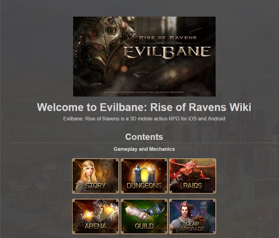 Welcome to the EvilBane Wikia. Feel like it's missing something? Become a contributor! bit.ly/1NBI5WV