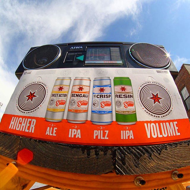 sixpoint's tweet photo. Which 🍺  do you have on repeat? 🔂  #HigherVolume Variety Packs coming soon #madscience https://t.co/MJLwk5jObW https://t.co/wPvZEGeexU