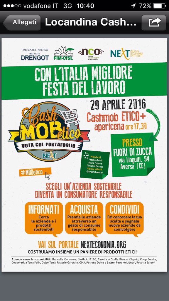 RoIaccarino's tweet image. #1maggio Mobilitarsi per nuova economia.La FIM con NeXT a Napoli: fare rete e preparare cash mob etico 29 aprile