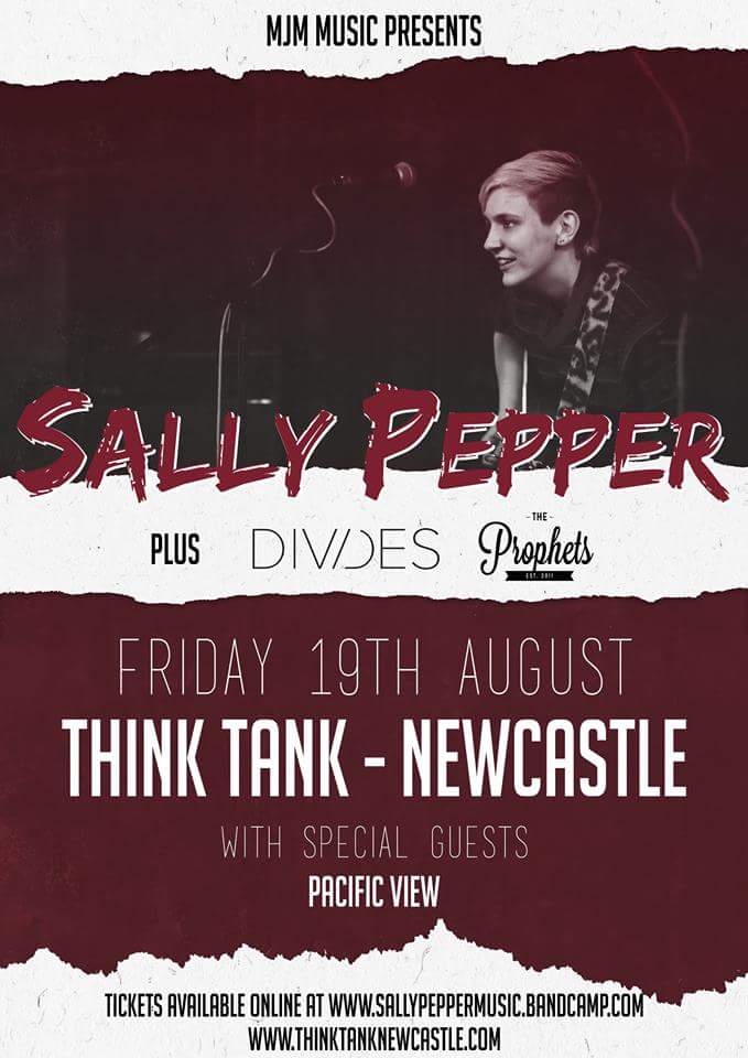 NEWCASTLE. You get even more female-fronted awesomeness in the form of <a href="/pacificviewband/">PACIFIC VIEW</a> Tix: sallypeppermusic.bandcamp.com/merch/think-ta…