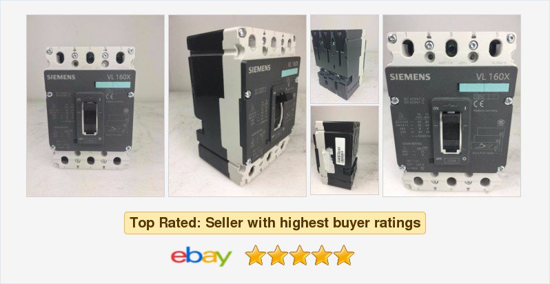 ElecSurplus's tweet photo. SIEMENS VL 160X-- #CIRCUITBREAKER 220/240V 100A 3VL1710-1DA3 #siemens https://t.co/oHiJeKyb5J? https://t.co/by1rUyneOL