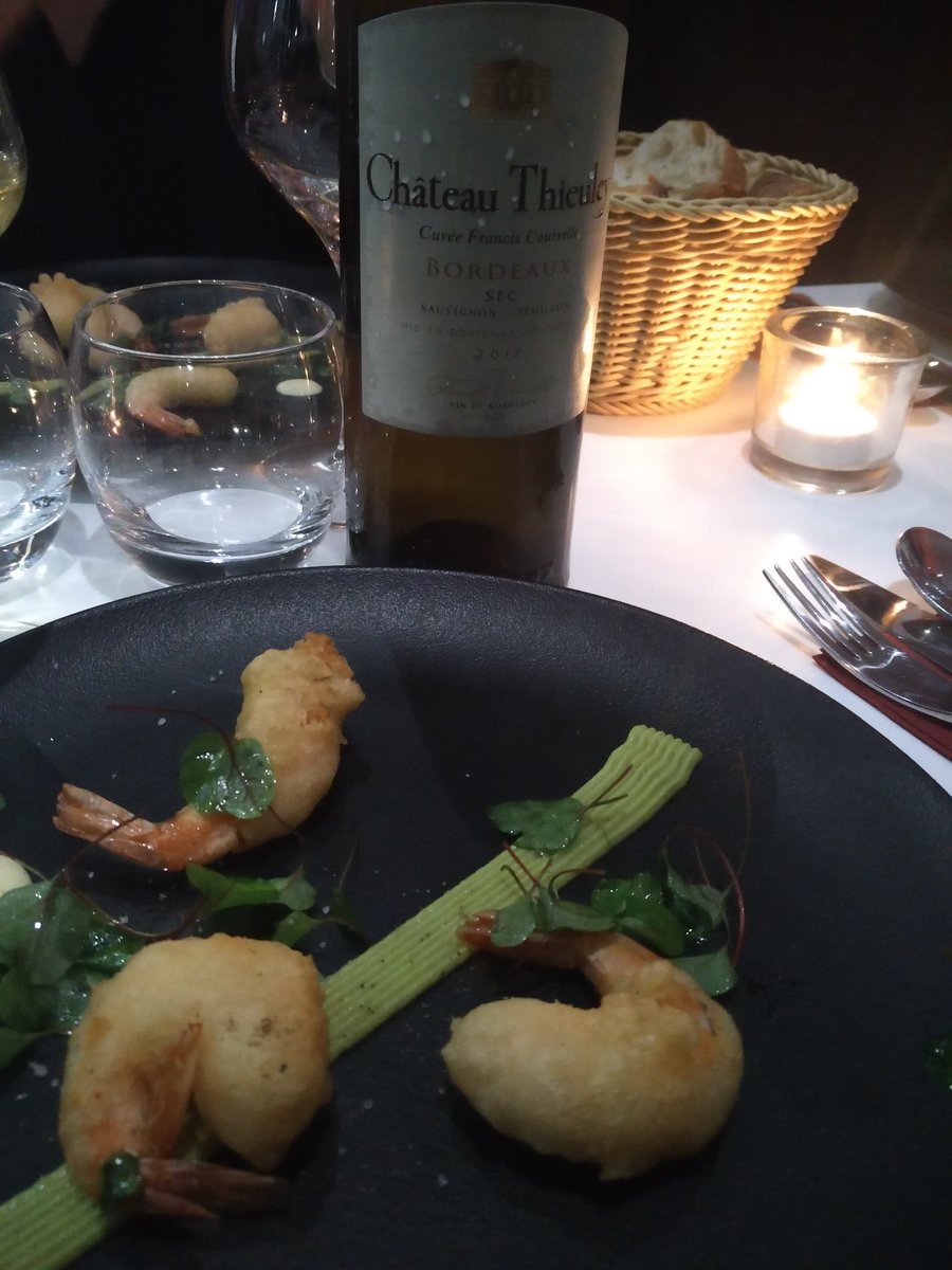 Wine_Native's tweet photo. Wine dinner @GrandCercleBx château thieuley tempura de crevettes guacamole https://t.co/L2dKOF75ua
