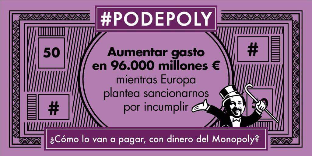 jesusdelacruzol's tweet photo. Estas son las promesas irrealizables de #Podemos #PODEPOLY https://t.co/hEUsKDn6dG
