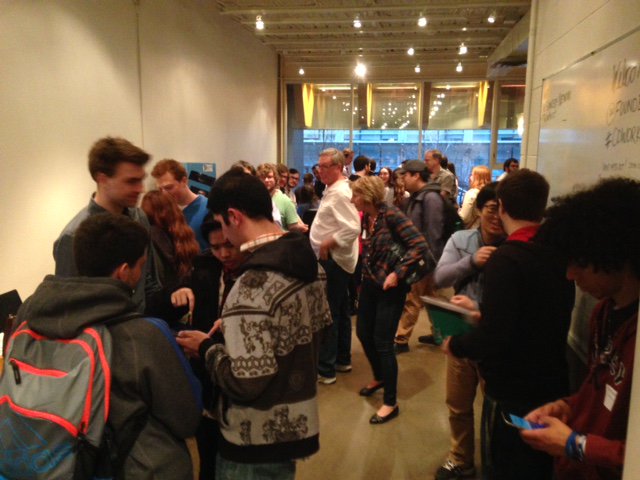 FounderyTO's tweet photo. Love seeing so many new faces at @FounderyTO Great crowd tonight for the #HumberGameShowcase2016 https://t.co/5PzNUtkfJx
