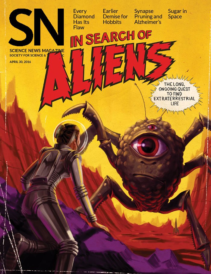 ScienceNews's tweet photo. In honor of our special issue on #Aliens, draw/tweet your vision of ET to #DrawET! https://t.co/EHhD0jFqtc https://t.co/Fkn7Cx284P