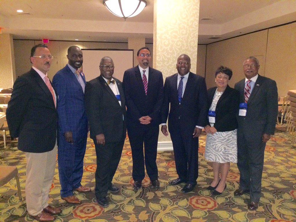 MayorSlyJames's tweet photo. US Secretary of Education John King at #aama16 with Executive Committee of #AAMA #kansascity https://t.co/XFNbJaxo24