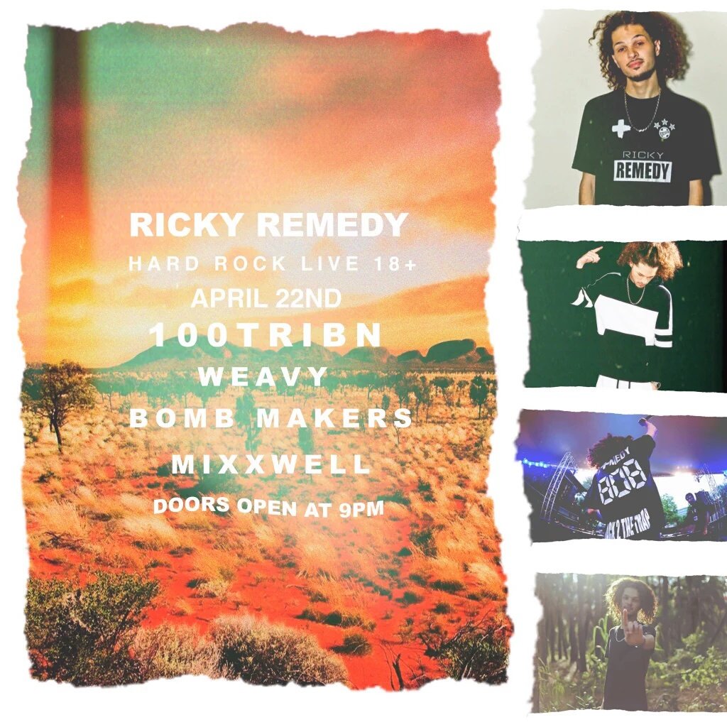 MixxwellMusic's tweet photo. Repost the flyer &amp; FOLLOW me for a chance to win a pair of tickets for @RickyRemedy tickets at HardRock Live! https://t.co/RF2oMQeSbi