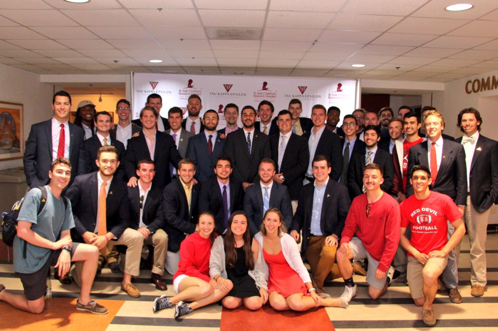 The Xi-Omega chapter at <a href="/VT_TKE/">TKE Xi-Omega</a> after a great Talent Show for #TKEWeek!