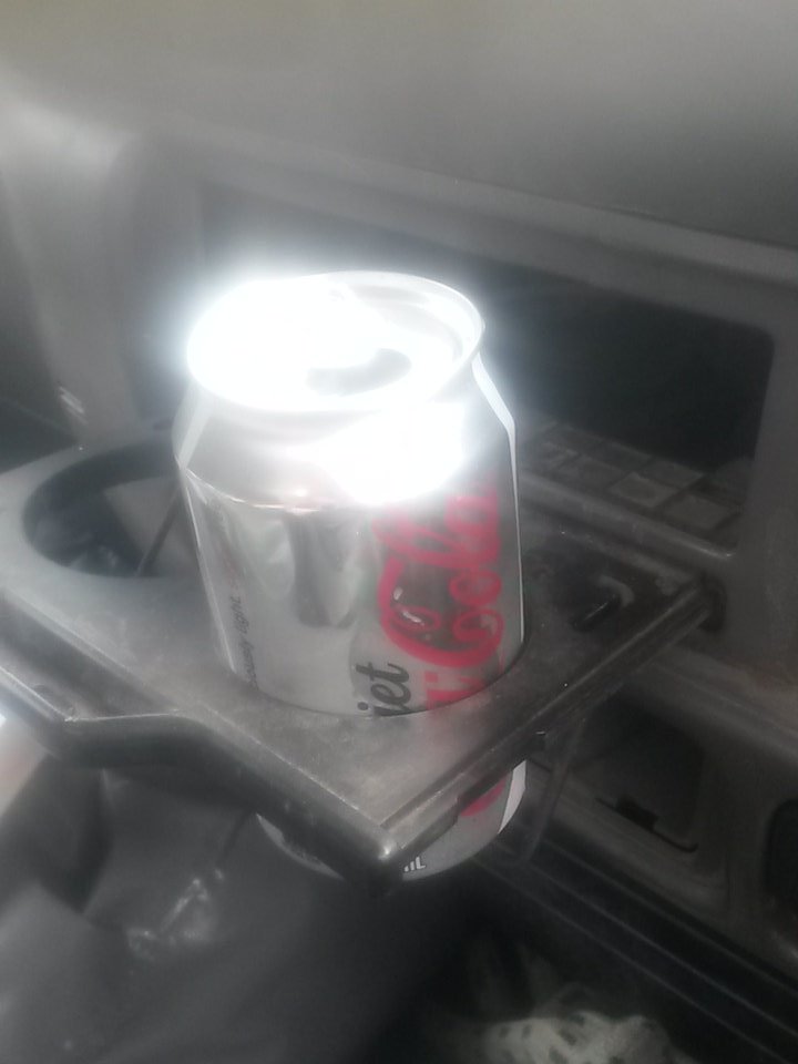 Just passed my forklift course it must be time to party with a can of diet coke