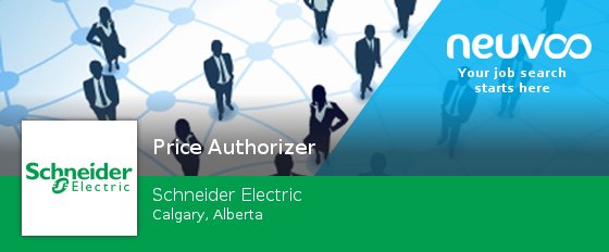 NeuvooCalgaryEN's tweet image. Check out this #job: #Price #Authorizer at Schneider Electric in #Calgary #jobs neuvoo.ca/job.php?id=7c8…
