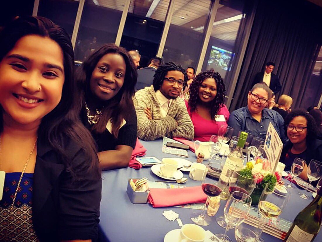 jjccsil's tweet photo. #tbt (last week) at the Alumni Dinner with some of CSIL's finest! #MyJohnJay #csilinvolved https://t.co/OTQA3qI0Gj