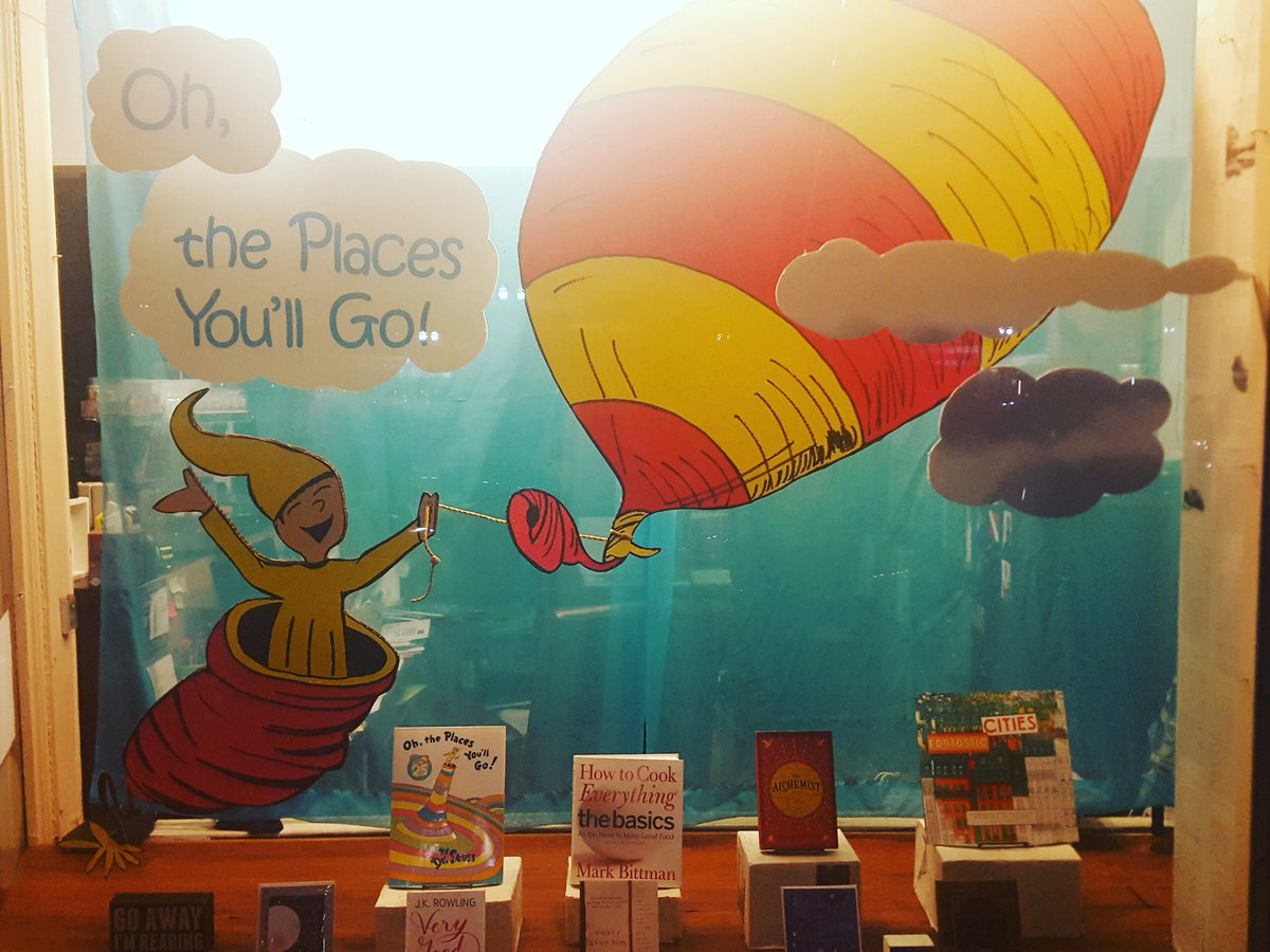 Oh, The Places You'll Go! #graduation #gifts #shopsmall #ilovejax #window #highschool #college