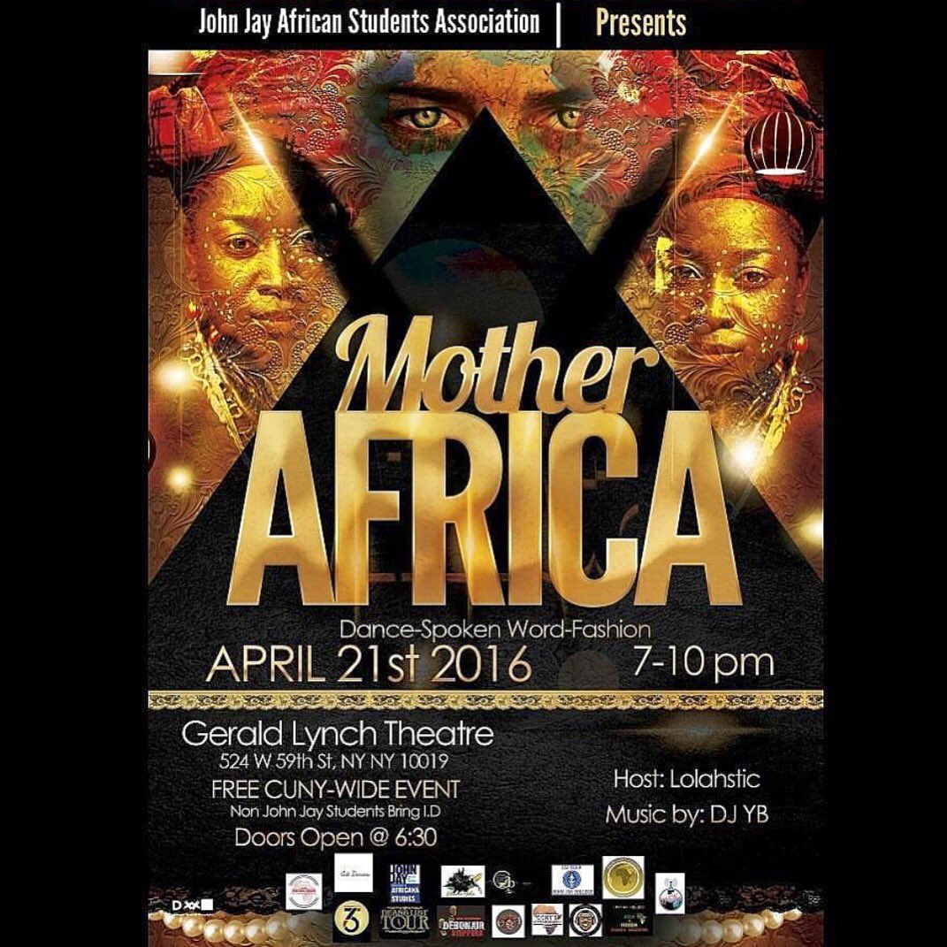 jjccsil's tweet photo. Tonight come check out @johnjayasa Mother Africa event at 7pm, you don't want to miss it! #csilinvolved https://t.co/vDrcBwTwAV