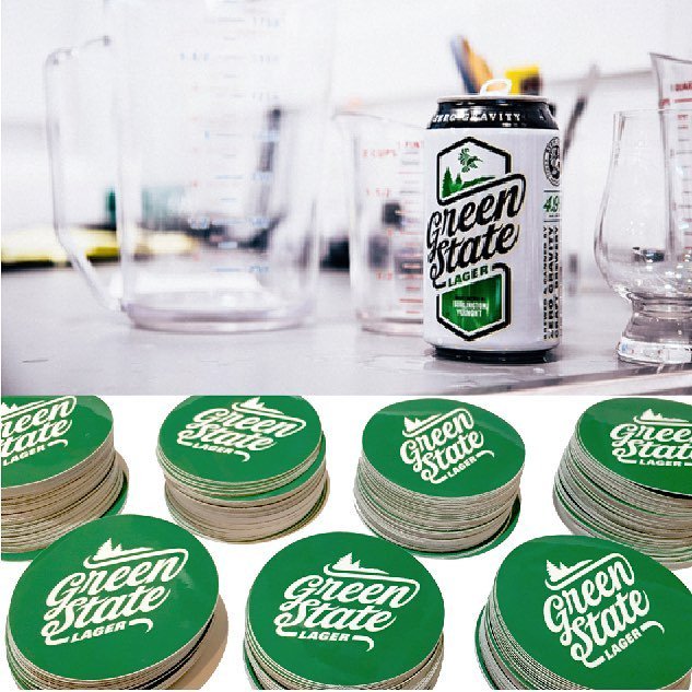 thestickybrand's tweet photo. Just concocted 💨 a fresh batch of 🌲#greenstatelager 🌳 #stickers for our friends over at @zerogravitybeer 🍻 Check ou… https://t.co/wlhY7W2ixt