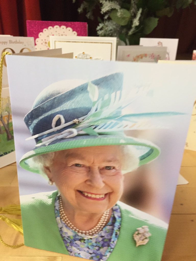 mlhewson's tweet photo. Happy 90th birthday HRH. Can't wait to meet you when you come to BERKHAMSTED in three weeks #Queenvisit https://t.co/Ybm4RX7eON