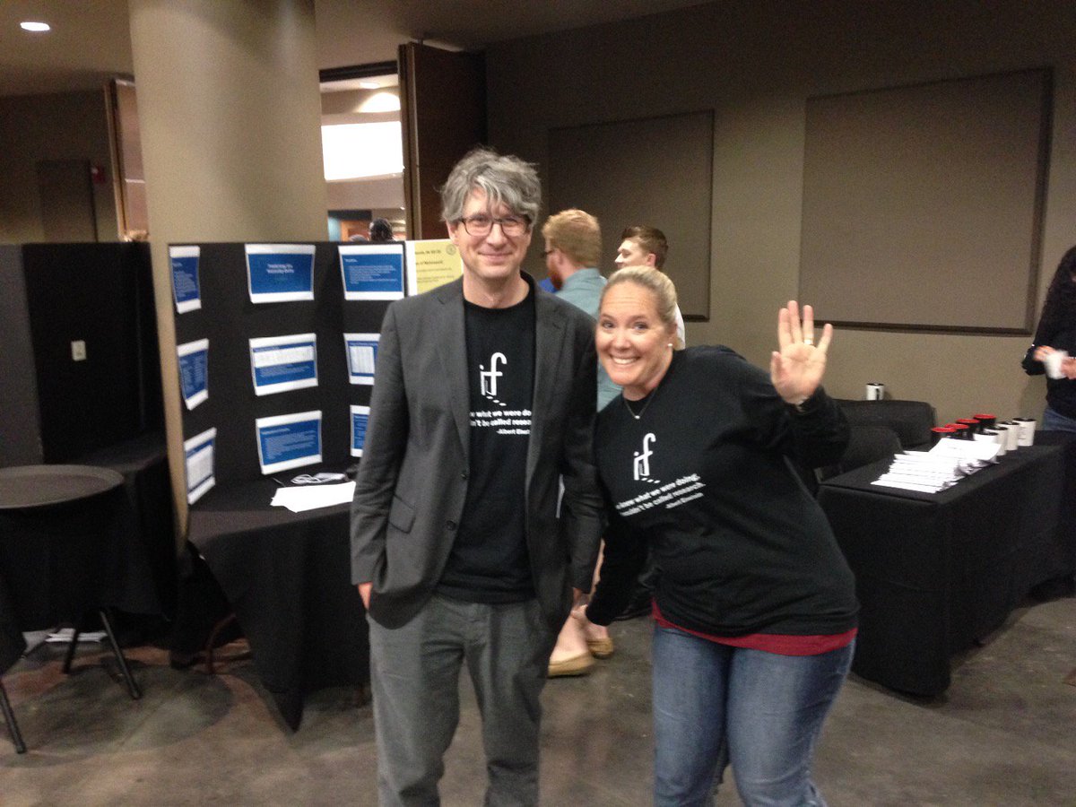 markwsiebert's tweet photo. She's sooooo excited about the brainpower in this room #SimpsonURS https://t.co/x9g6IKbgHt