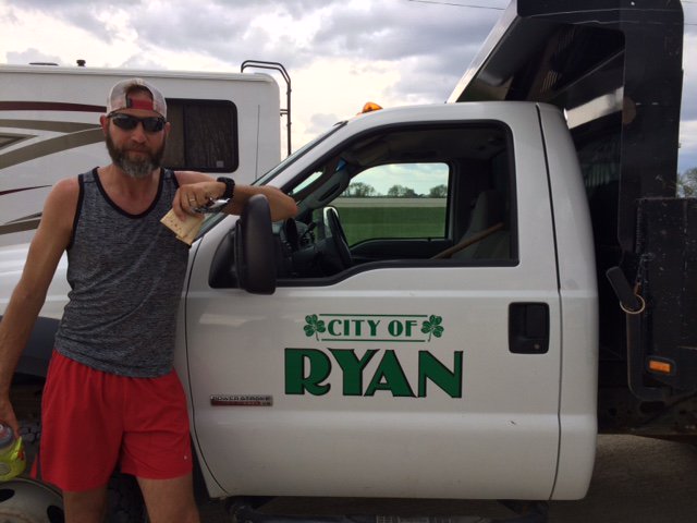 ryanwadells's tweet photo. @ryanwadells made it to Ryan, Iowa. Please donate to Ryan's campaign at this link: https://t.co/RC6CEHgvWX https://t.co/TaWPi1RcCH