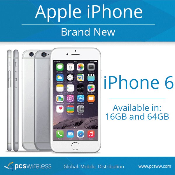 PCSWireless's tweet image. #iPhone6 Brand New-Available in 16GB and 64GB. Ready for shipment today! More products here: bit.ly/1CBfrz