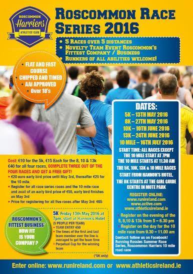The <a href="/rossierunners/">Roscommon HarriersAC</a> Roscommon Race Series offers something for runners of all abilities: