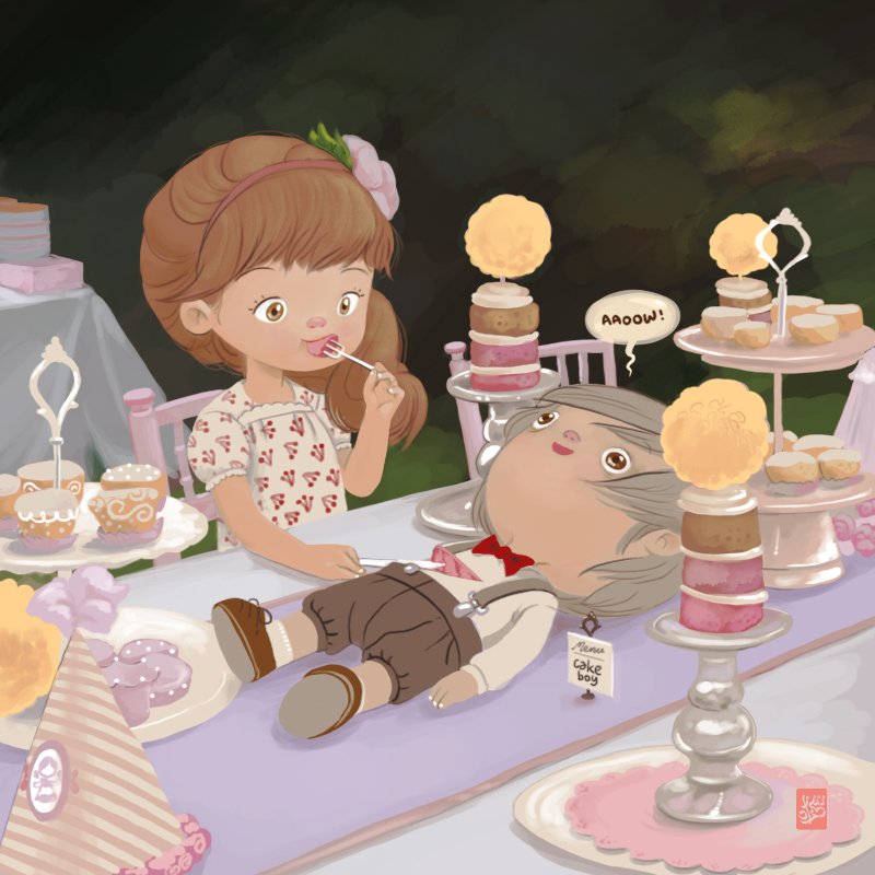 DeviantArt's tweet photo. It's always nice to have a friend over for tea. 🍵 https://t.co/OxbptevwEB https://t.co/hdf528ZbrO