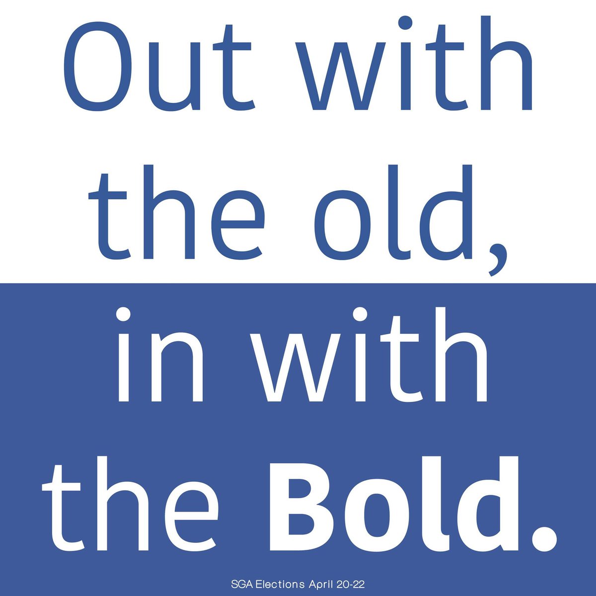BeBoldUMD's tweet photo. SGA elections close at 8:00pm for the day and reopen tomorrow at 9:00am.To vote: https://t.co/CeE4hyN1JK

#BeBoldUMD https://t.co/5xUqLxAcPy