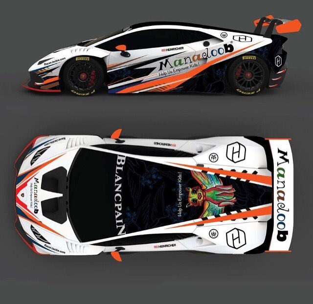 HeinricherRaces's tweet photo. Love this livery design for the #Huracan I'm racing in the @Lamborghini #SuperTrodeo this season. #manadoob https://t.co/SHpinL0FY8