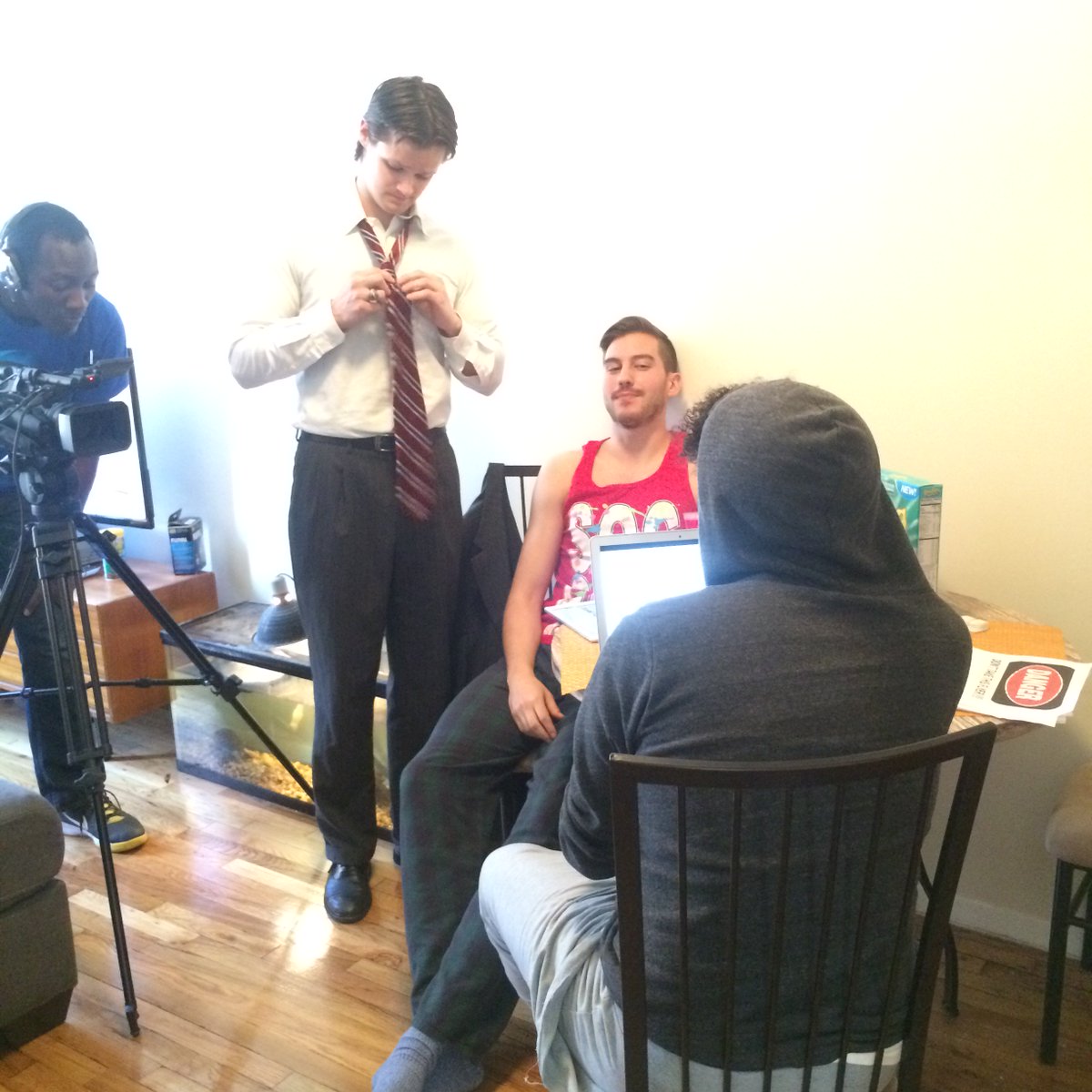 NSCommonSense's tweet photo. #SneakPeek at #NotSoCommonSense #EpisodeOne! Stay tuned to find out what's going on… cuz this picture’s pretty vague https://t.co/cpLRYRx0DN