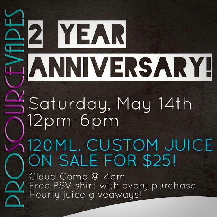 ProSourceVape's tweet image. come by May 14!
