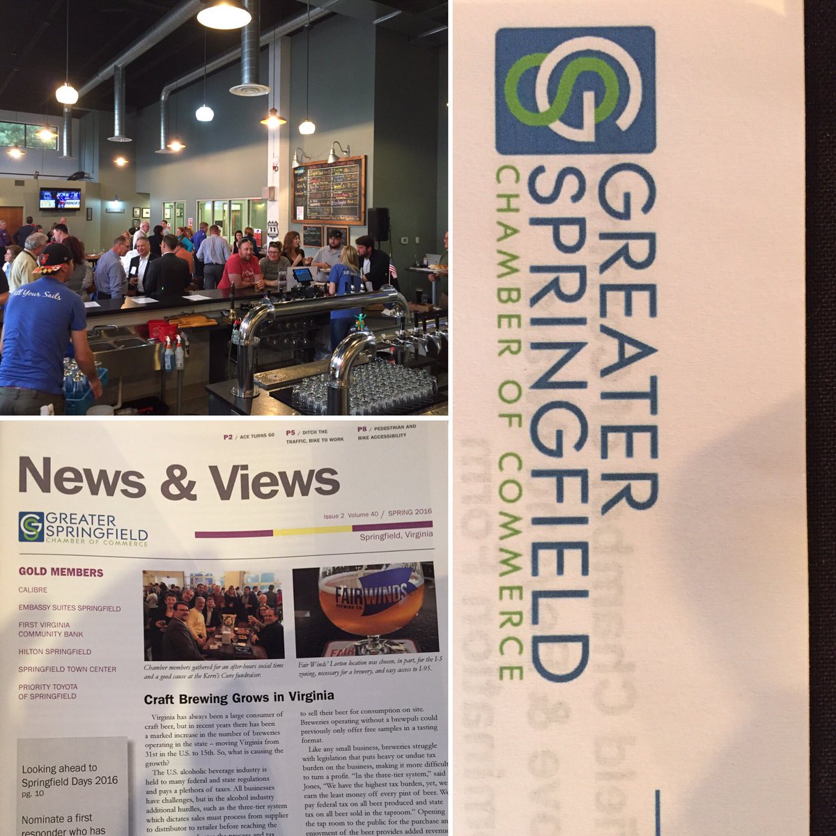 FairWindsBrew's tweet photo. A great night with our colleagues at the @GrtrSpringfield #springfieldbusiness #bestlocalbrewery https://t.co/VvPlknERAK