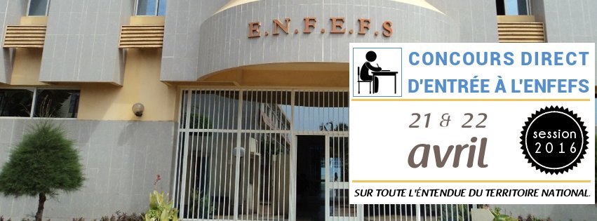 enfefs's tweet photo. Concours direct d'entrée à l'#ENFEFS - session 2016 | #ConcoursEnfefs.
Bonne chance à tous !
https://t.co/1dtT9xmwnj https://t.co/XNC18dRlry