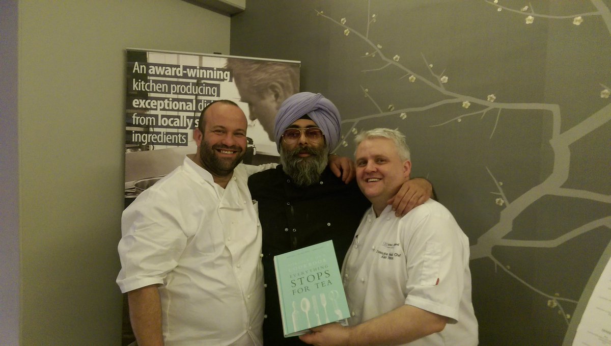 charlieboychef's tweet photo. Fab day with @misterhsk @alanpaton7 @SbNHotel and finally got their @Norfolkcookbook @FoodFestNorfolk @PorkstockUK https://t.co/jz3OurLoUH