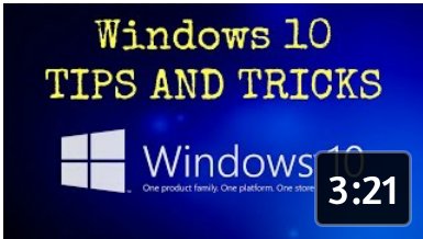 theITvideos's tweet image. Windows 10 tips and tricks #Microsoft #WindowsInsiders #Windows10Mobile #Windows10  #Windows
youtu.be/-dkttz2hlrg