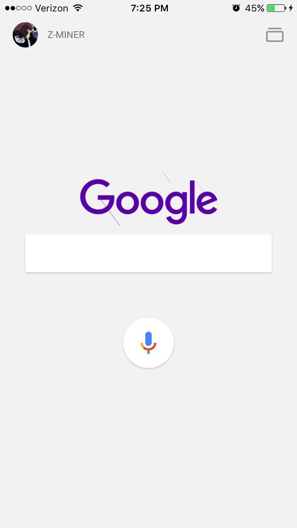 adrianvelez's tweet photo. @Google pays tribute to #Prince 
#PrinceRIP https://t.co/czF2nn9yzo