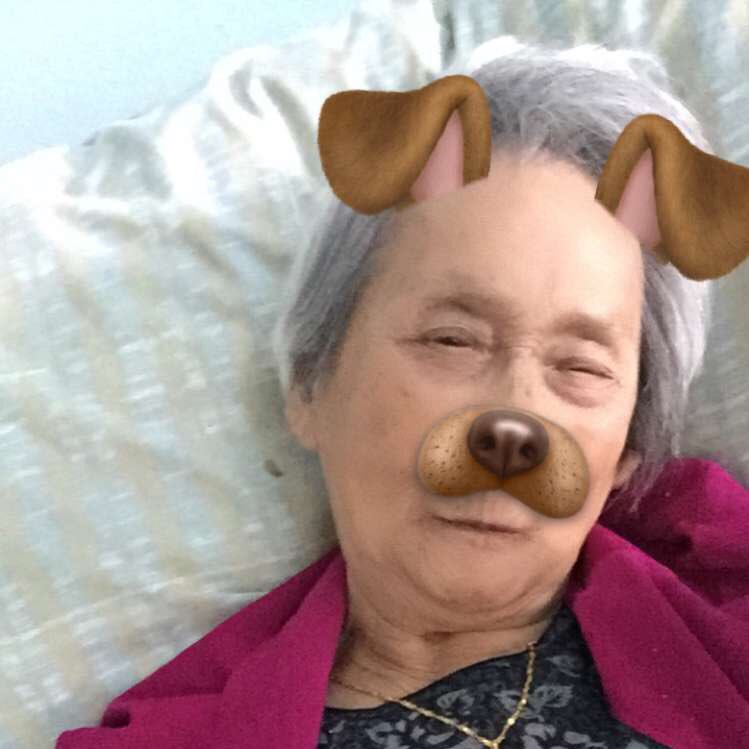 JoshuaLeeYoung's tweet photo. Introduced my grandma to all of SnapChat's filters! Check them out! https://t.co/0hQyA5agAs