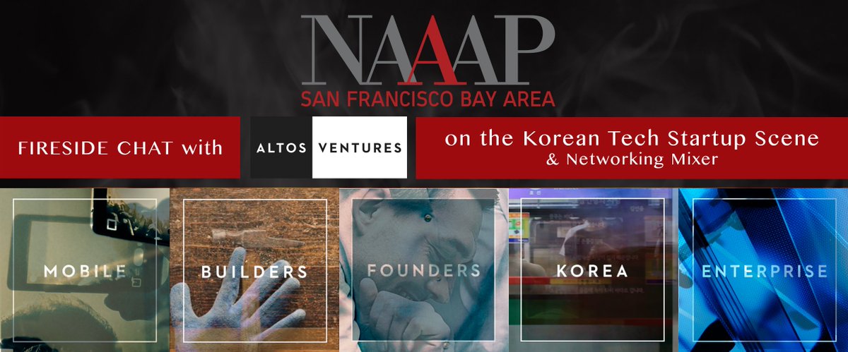 naaapsf's tweet image. Join us for our Fireside Chat with Altos Ventures &amp;amp; Networking Mixer buff.ly/1NndJN2 #koreantech #startups