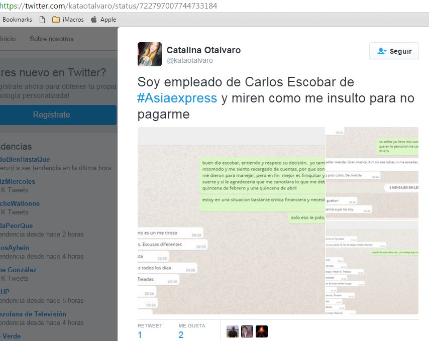 NanitaSB1983's tweet photo. @mvelezfotografo @mapyrosa conoce como #CarlosEscobar #estafaEmpleados inventand pa no pagar https://t.co/avQSEkeHVl https://t.co/LheICoBUkO