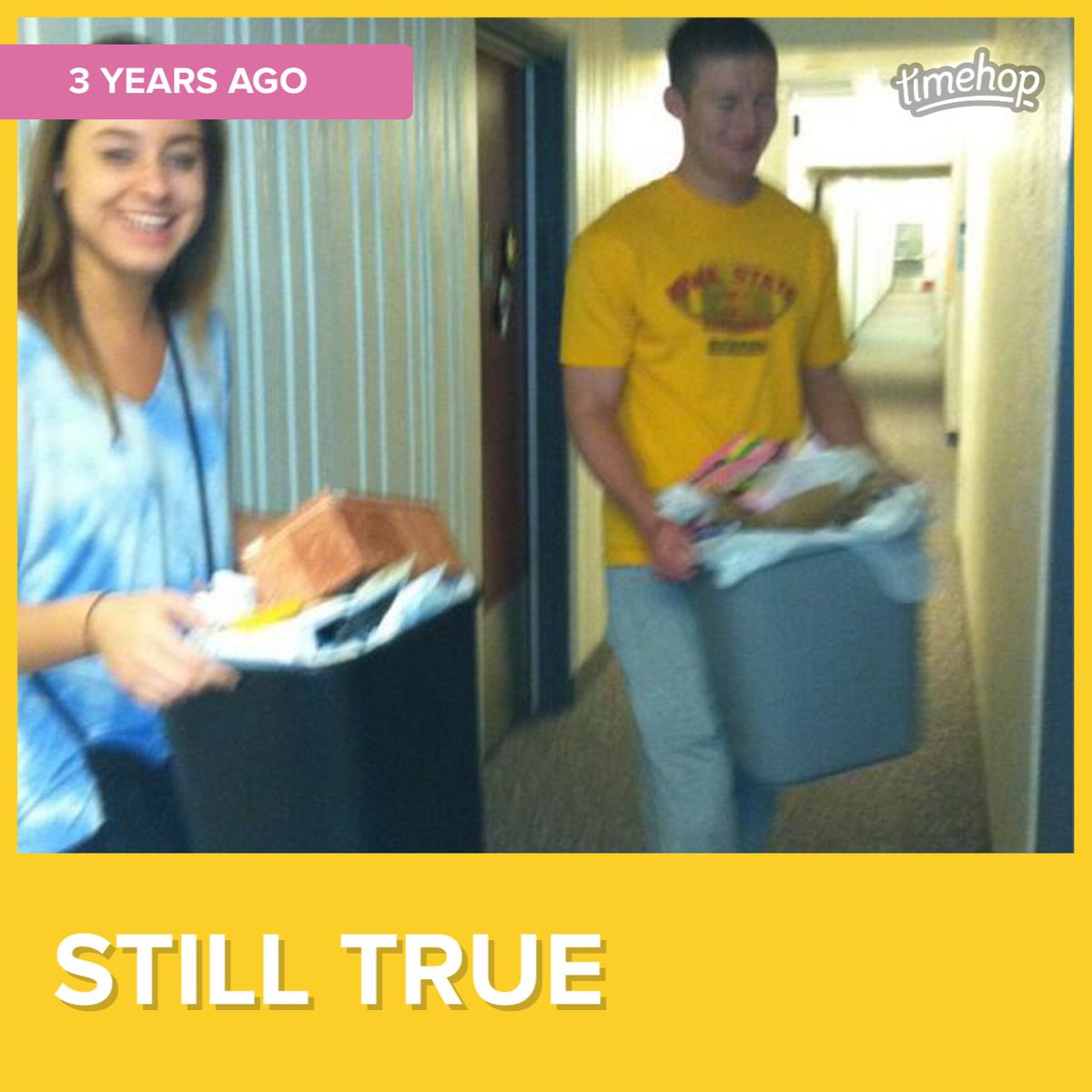 Morgonzobean's tweet photo. Still true #timehop @SamMcGinn21 @LaurenSkartvedt https://t.co/yeb62Cx3K4