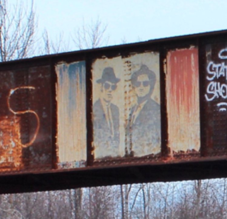 ExploringPhotos's tweet image. Blues brothers graffiti