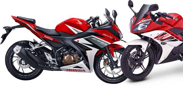 Gridotocom's tweet photo. Honda CBR150R dan Yamaha R15 ”Saling Cabik” https://t.co/dsSEAVMEd7 https://t.co/BeGL5AXwJ0