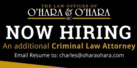 OHaraOHaraLaw's tweet photo. We are hiring an additional Criminal Law Attorney. See our website for details. #wichitalawyer #wichitaattorney https://t.co/Z3tMMlGmCT