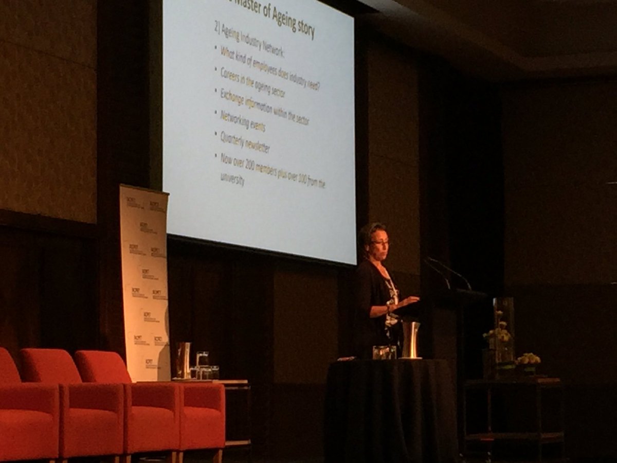 CBGWS2016's tweet photo. Lena Gan from @unimelb sharing the structure and continent behind the Master of Ageing program. #CBGWS2016 https://t.co/hQLtpk8Ona