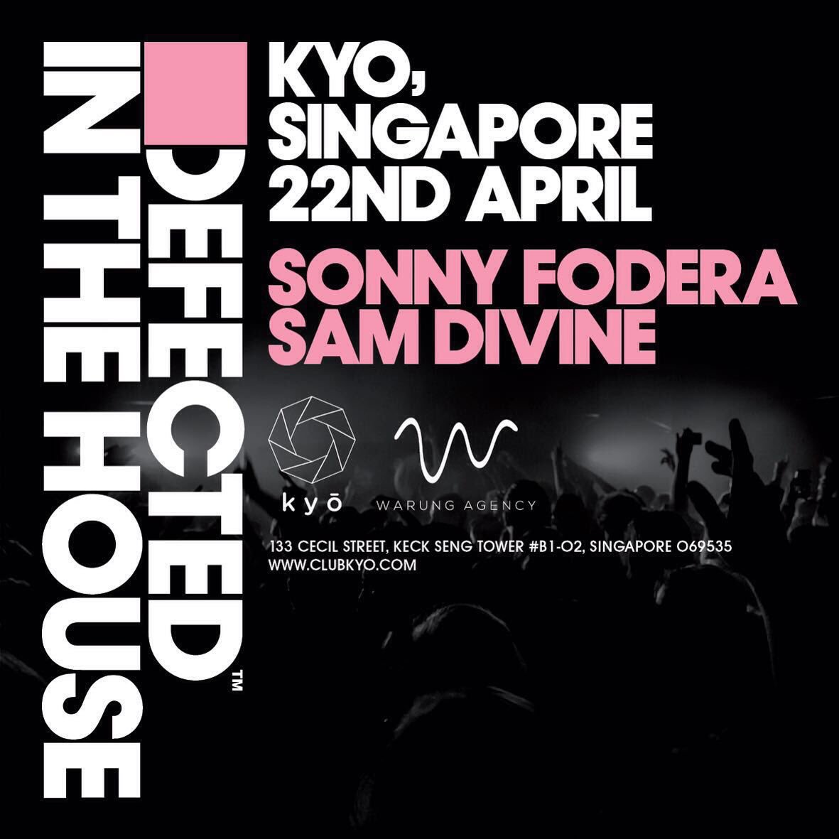 samdivine's tweet photo. The @DefectedRecords Asia tour continues.... Round 3 tonight 🙌🏻  @ClubKYO W/ @sonnyfodera 👯 https://t.co/WVBrZnvMRk
