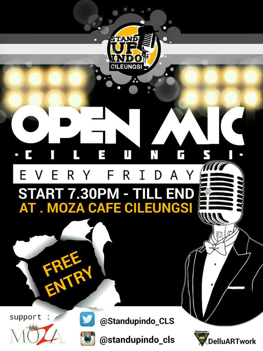 Yuk jgn lupa nnti mlm ada #OpenMicCLS | cc : <a href="/StandUpKabTang/">KABUPATEN TANGERANG</a> <a href="/StandUpUNJ_/">Stand Up Comedy UNJ</a> <a href="/StandUpUIN/">Stand Up Indo UIN</a> <a href="/StandUpJonggol/">Stand Up Jonggol</a> <a href="/StandUpGundar/">StandUp Gunadarma</a>