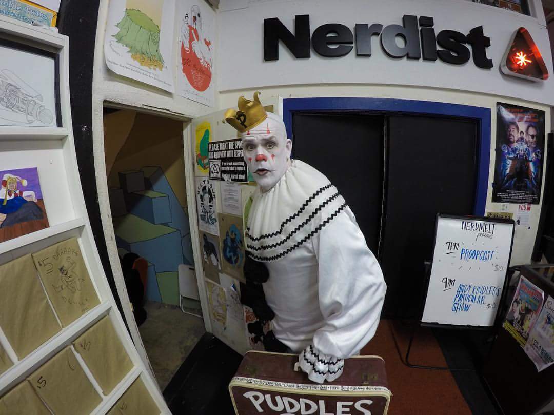 MeltdownComics's tweet photo. RT: @Exzactamundo @PuddlesPityParty in the house last week for @AndyKindler's #ParticularShow! @NerdMelt https://t.co/nzGpIt0pvO